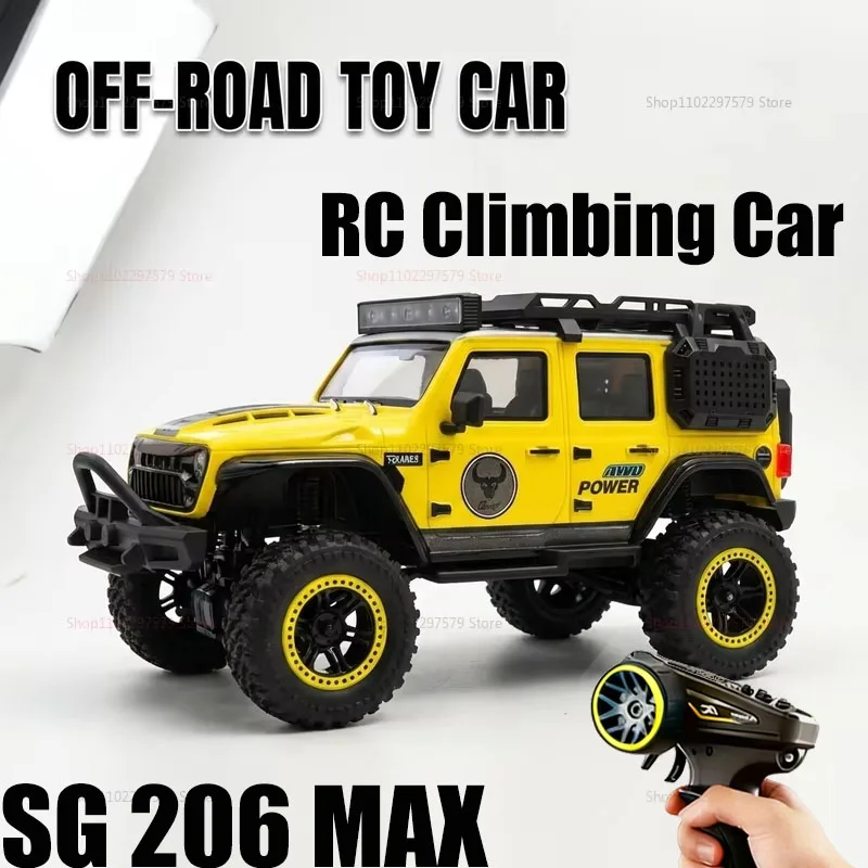 

RC Climbing Vehicle SG206 1:20 Scale 4WD Off-Road Stunt Car with LED Lights High Speed Remote Control Toy for Kids Boys Girls
