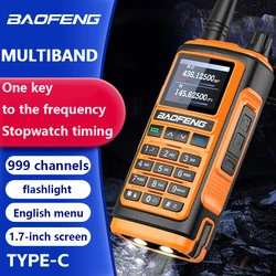 BaoFeng UV-17 Multi-Band Walkie Talkie Airband Frequency Original Powerful Ham Charger Long Range UHF VHF Two Way Portable Radio