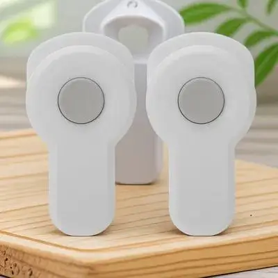 

2Pcs Oven Door Lock Child Safety Lock for Kitchen Prevent Child Access to Oven Interior Easy Rotate 180 Press Button