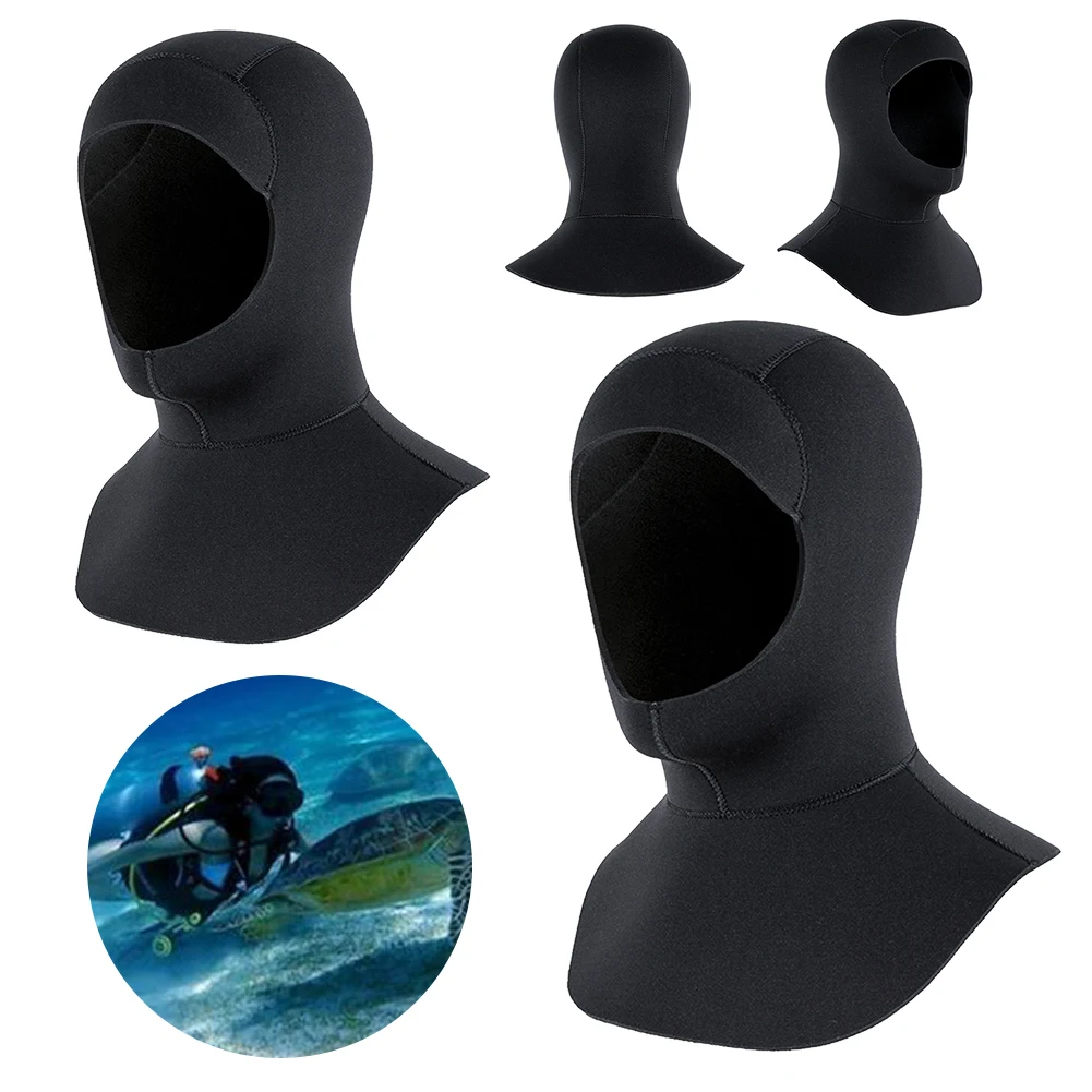 3mm Scuba Diving Hood Quick Dry Neoprene Wetsuit Hood Surfing Thermal Hood UPF50+ for Swimming Diving Snorkeling