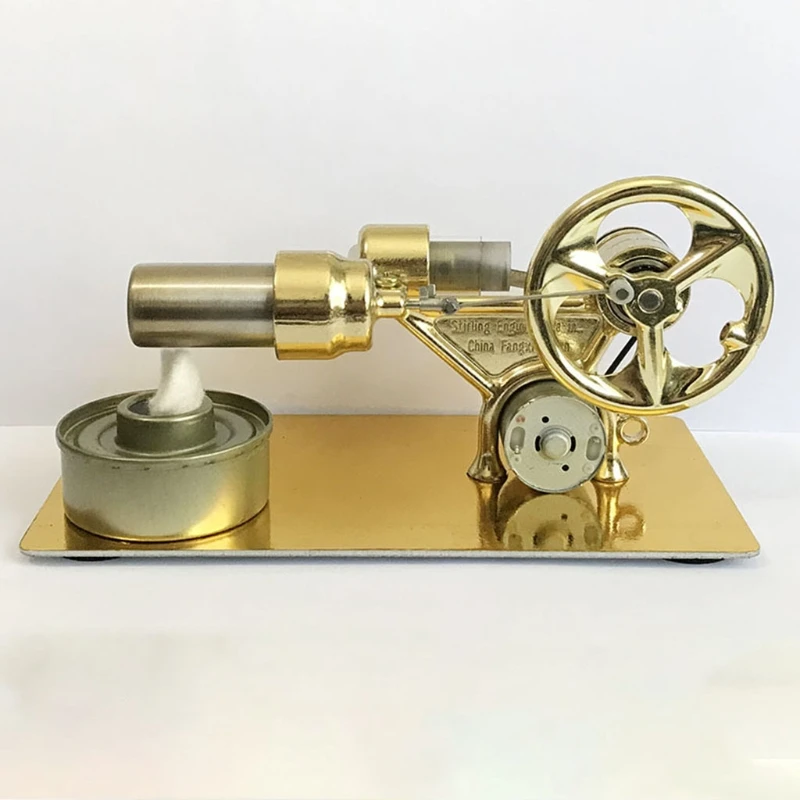 Hot Air Stirling Engine Motor Model Educational Toy Electricity Generator Dropship