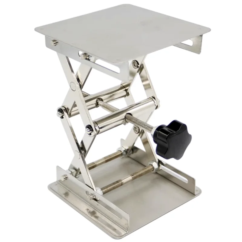 4 "x4" 100x100mm 스테인레스 스틸 리프트 테이블 목공 조각 실험실 리프팅 스탠드 랙 리프트 플랫폼 목공 벤치