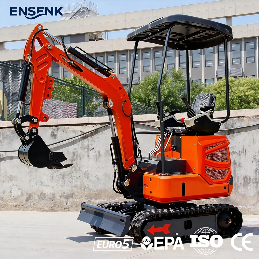 

Mini Excavator 1.0Ton 1.2Ton Kubota Engine Construction 1.7Ton 3.0Ton Agricultural Excavators CE Fast Delivery Factory Direct S