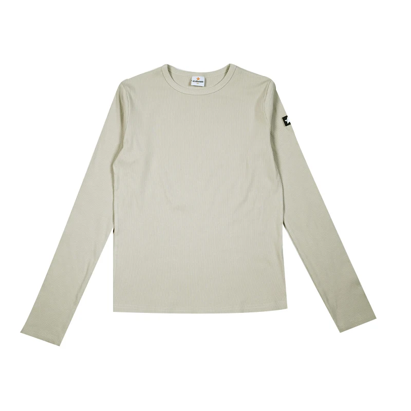 AA SS25 - Lady Women Sleeveless Dress Denim Zippered Jumper with Ribbed Tee in 2 Colors and Long Sleeves Tee Shirt Sizes XS-XXL