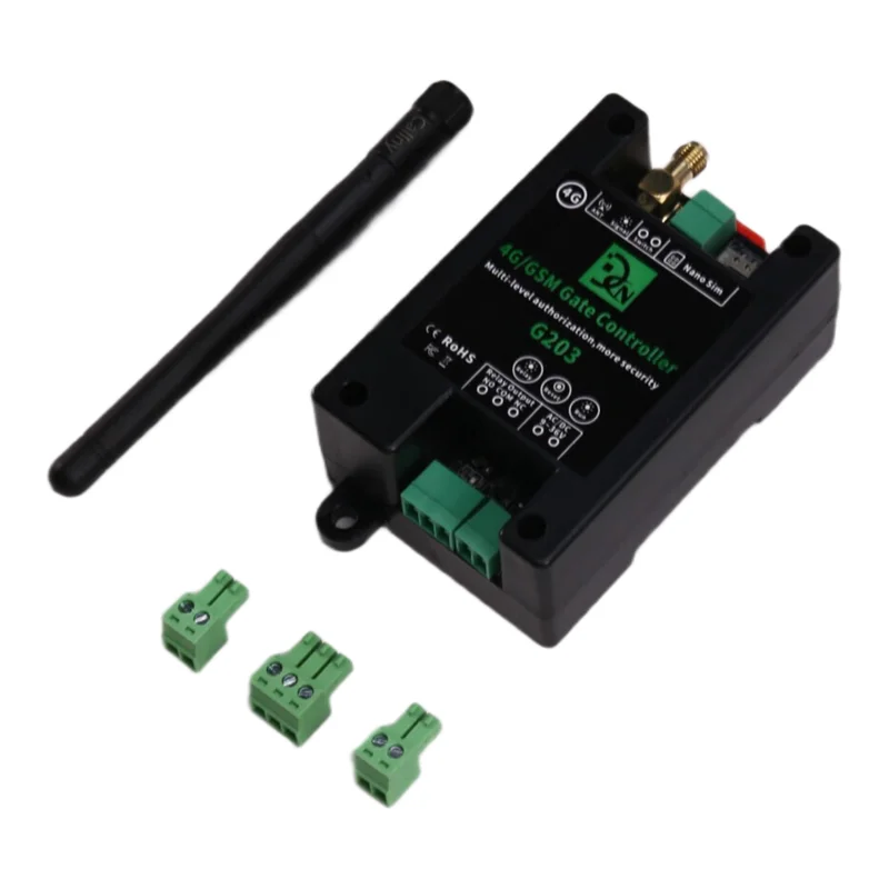 GSM Remote Control Relay Switch 4G Mobile Phone Control Gsm Door Lock Gsm Gate Controller G203-Y41A
