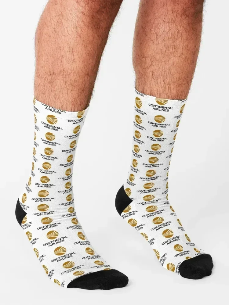 Continental Airlines - Vintage Logo Socks Toe sports Crossfit Running crazy Socks Woman Men's
