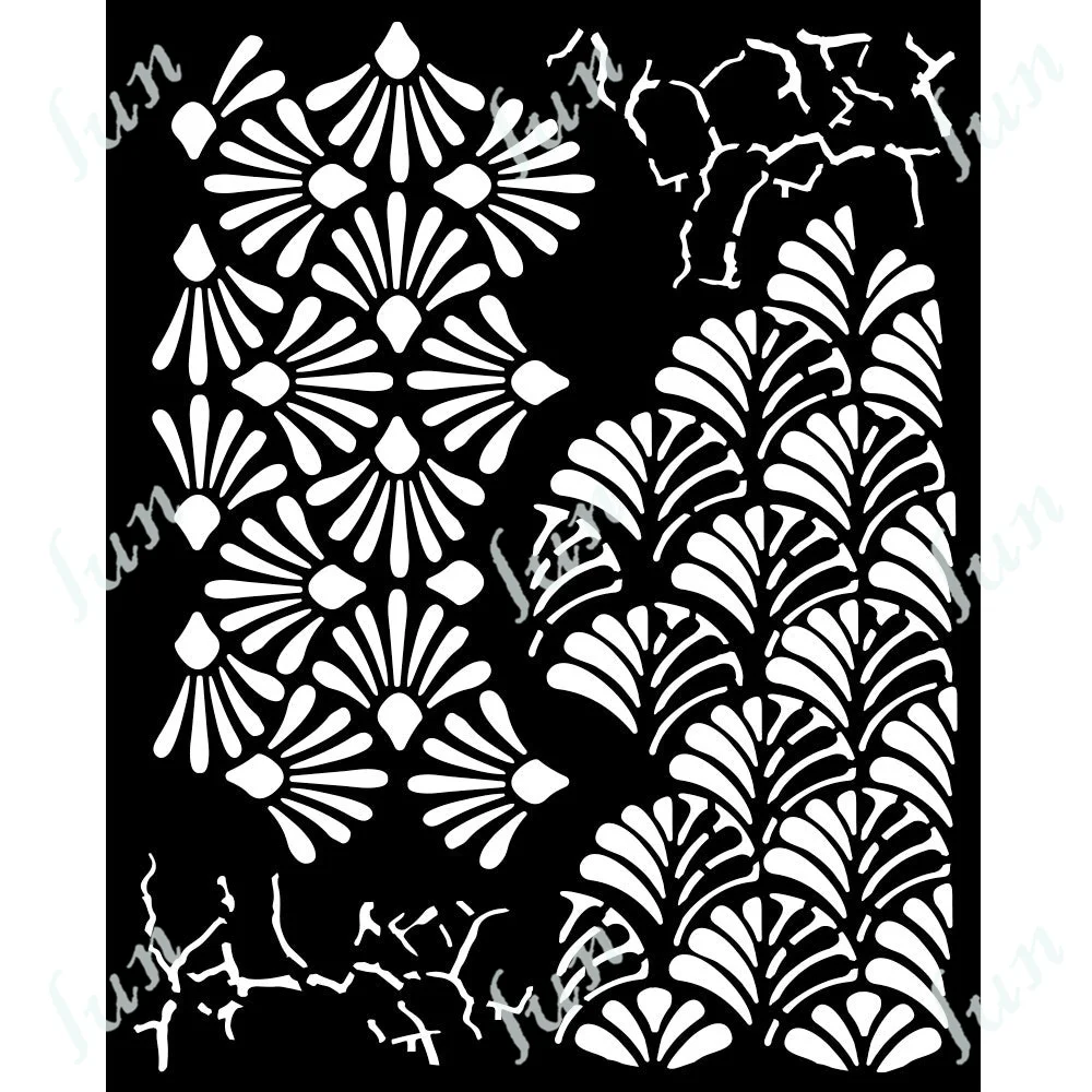 Old Lace Flowers Borders Stencil Layering Drawing Stencils for Scrapbooking Embossing Molds DIY Paper Card Handmade