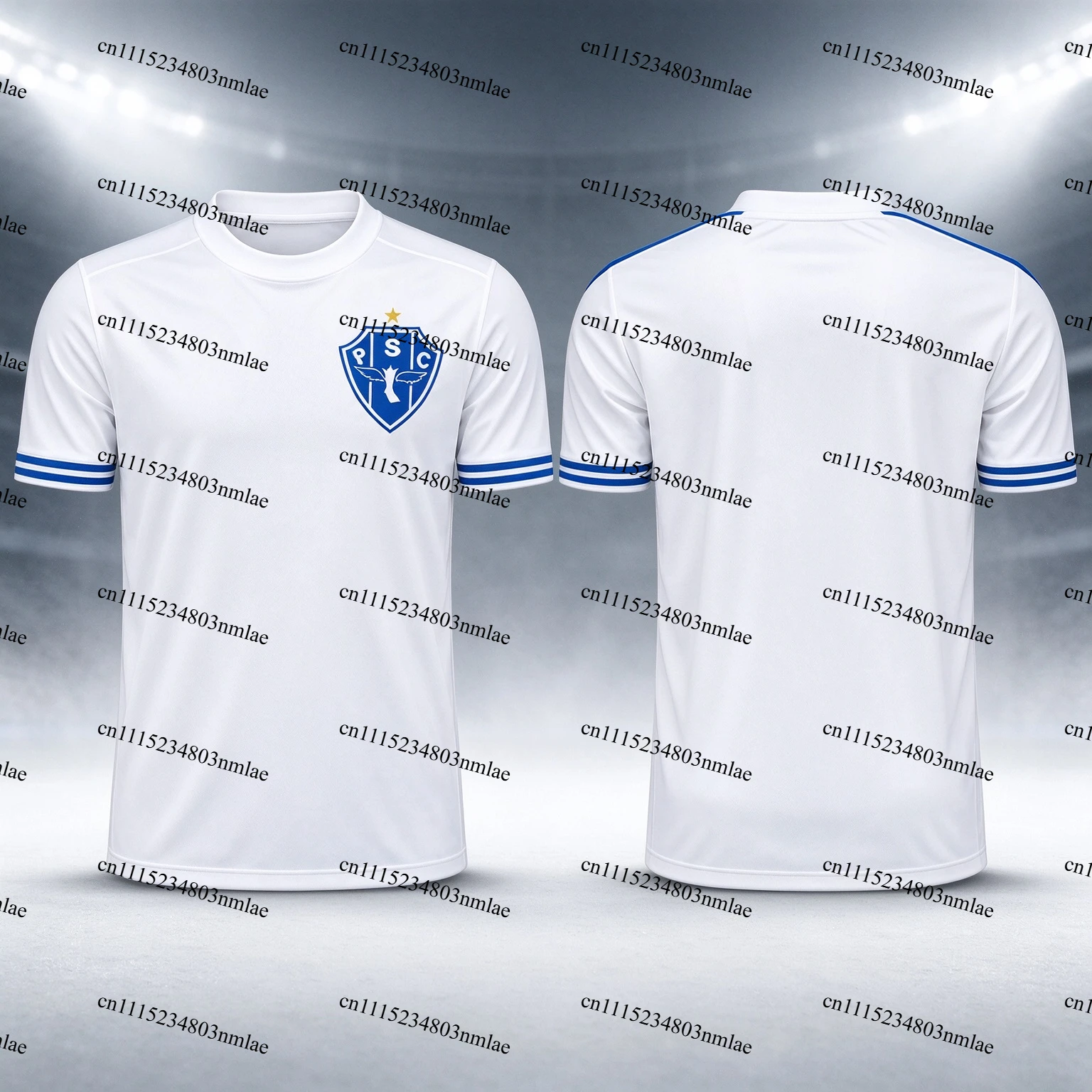 Paysandu SC Football Jersey 2026/27, Unisex Soccer Shirt, Breathable 3D Print Sportswear Top, Quick Dry Fan Tee Men Women