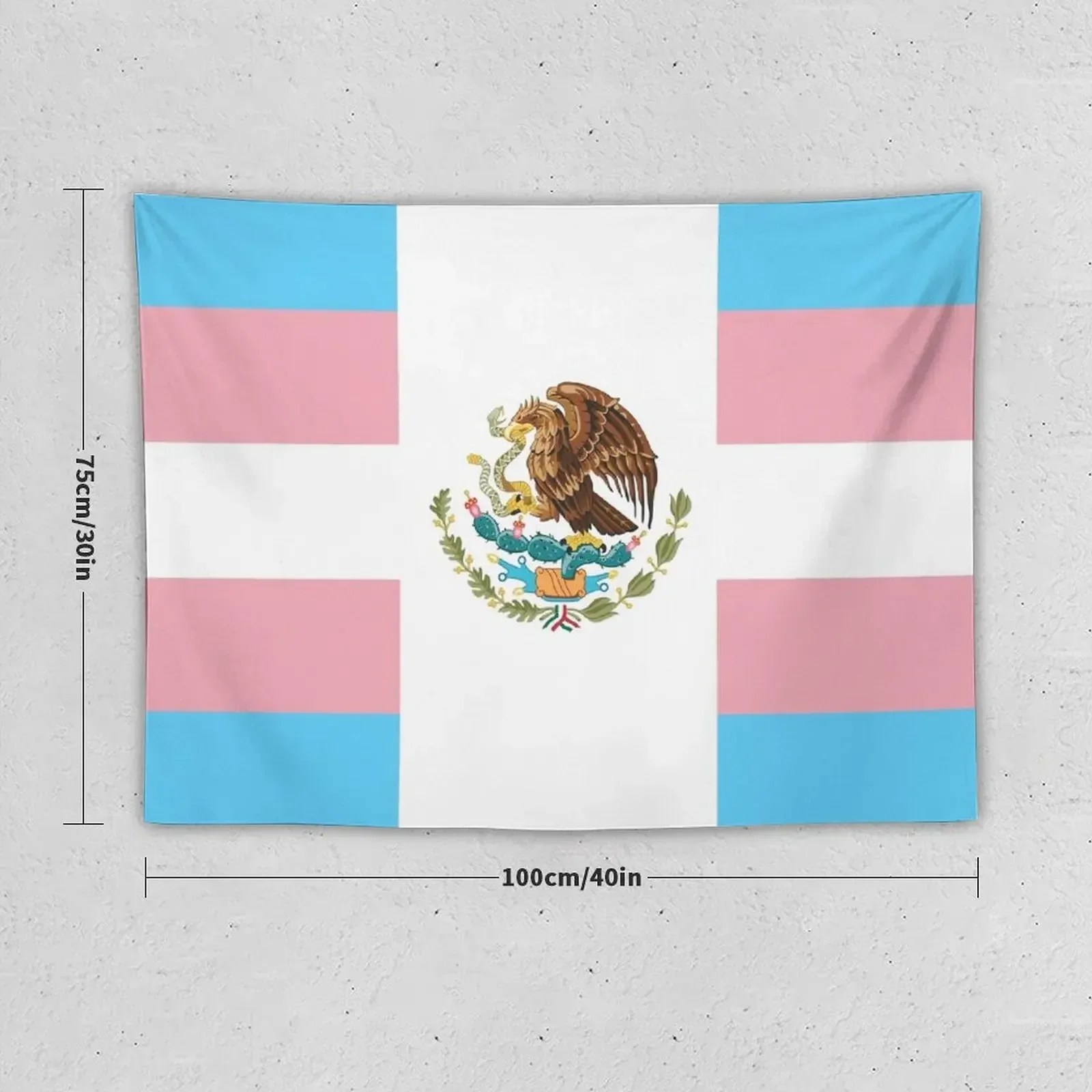 Mexican Trans Pride Flag Tapestry Home Decorations Aesthetic Wall Mural Tapestry