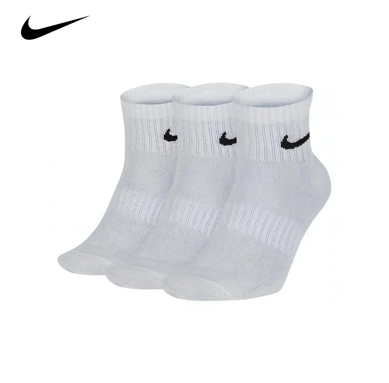 Nike Everyday Lightweightcrew Unisex Sports Socks Men's and Women's 3 Pairs Stockings for Athletic Training S M L XL SX7676