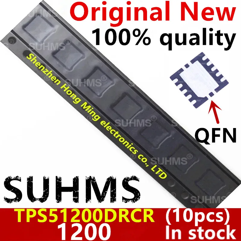 TPS51200DRCR, TPS51200, 100%, 51200, QFN-10, 10 unidades, 1200 nuevo
