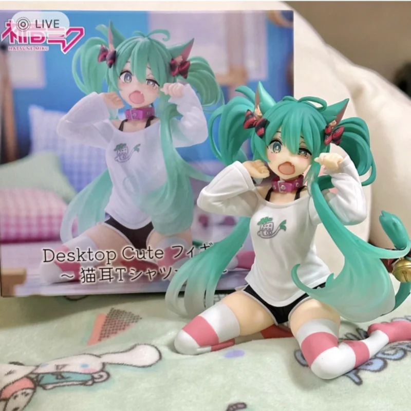 かわいい初音ミクタイトー-vocaloid-猫耳デザインアクションフィギュア-pvc-アニメ周辺機器コレクタブルモデル装飾飾りおもちゃ