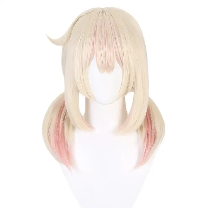 

Klee New Skin Cosplay Wig Fiber synthetic wig Game Genshin Impact Cosplay Wig Milk yellow mixed powder orange short hair