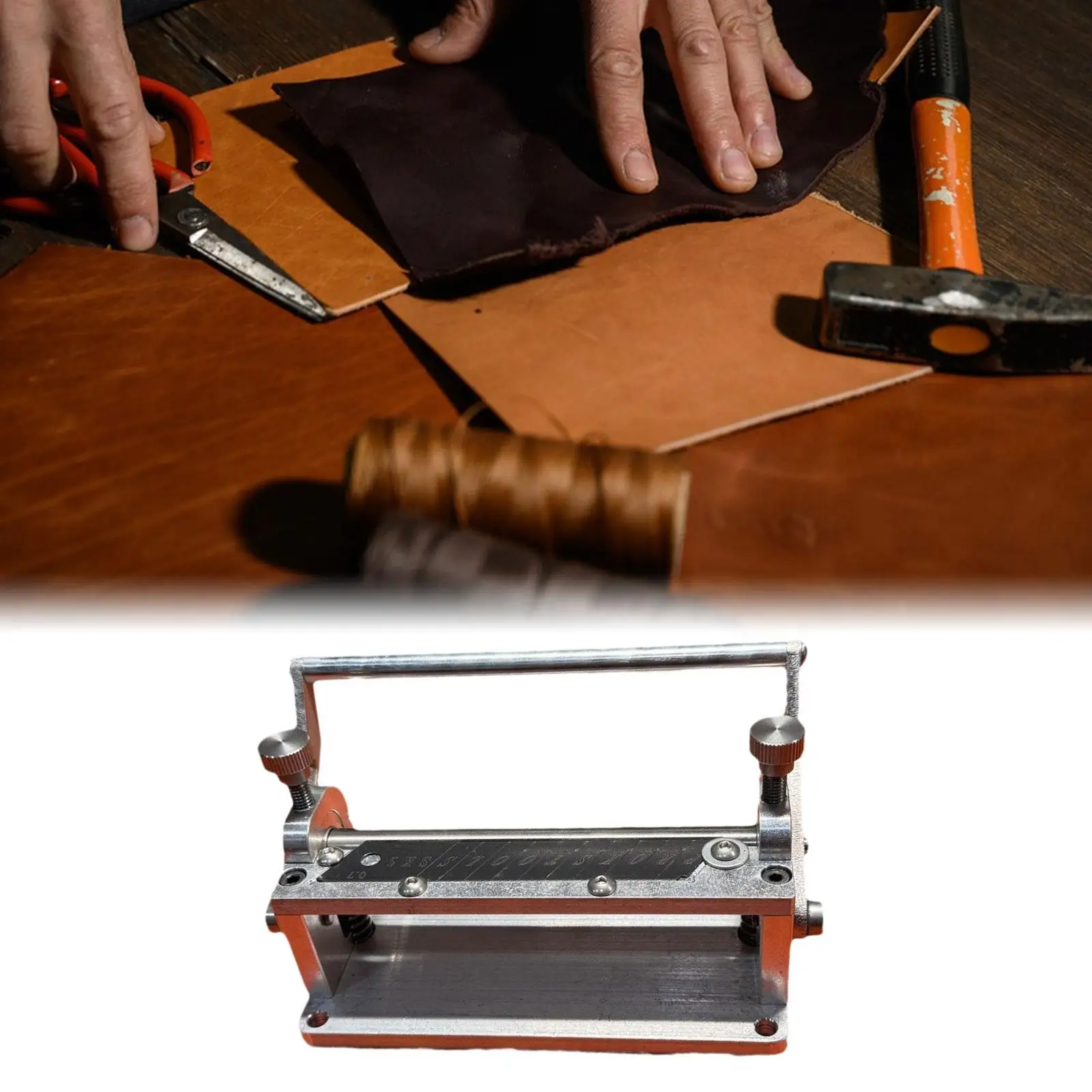 

Manual Leather Peeling Machine DIY Strap Cutting Tool Leather Thinner Strip Belt Thinning Manual Cutting Leather Skiver Splitter