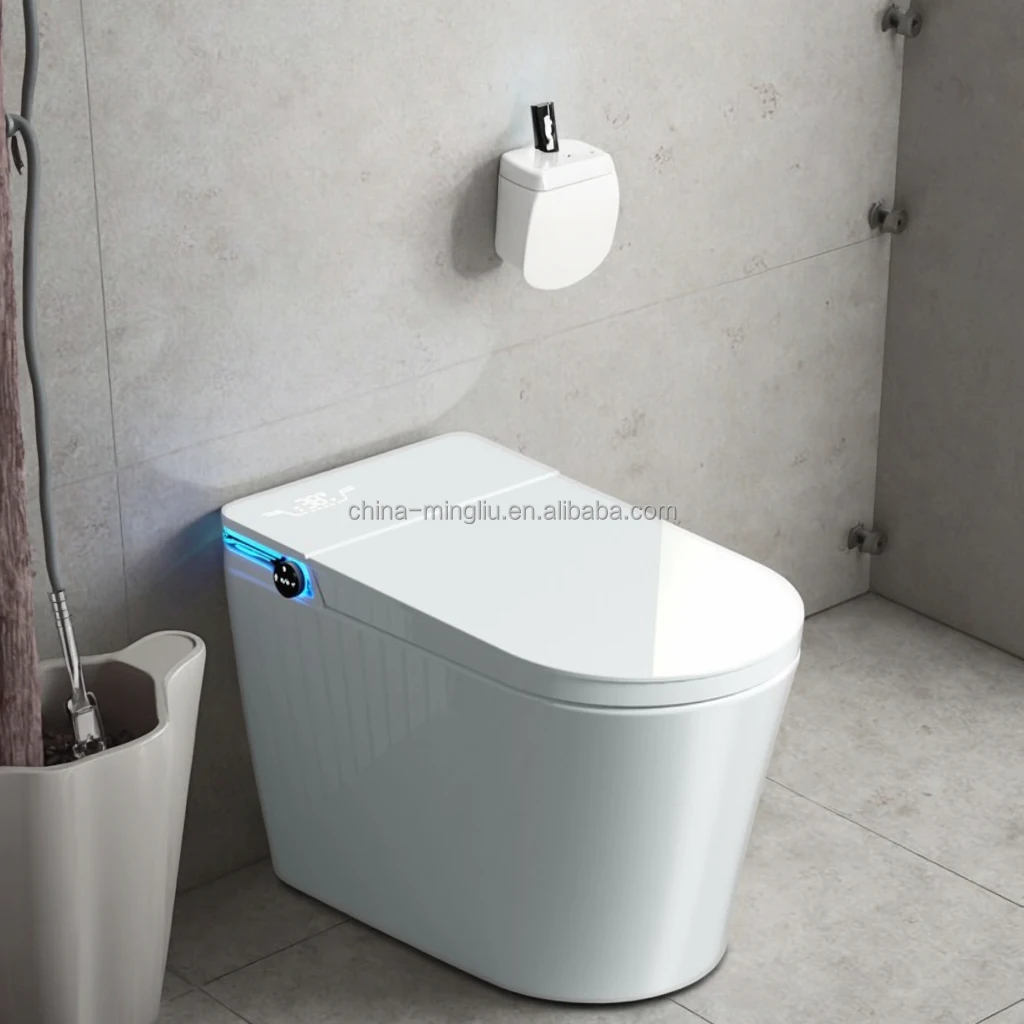 

European Best-Selling Integrated Smart Toilet Hotel Super Vortex Electric Bathroom Accessory Remote Control Seat Heating For