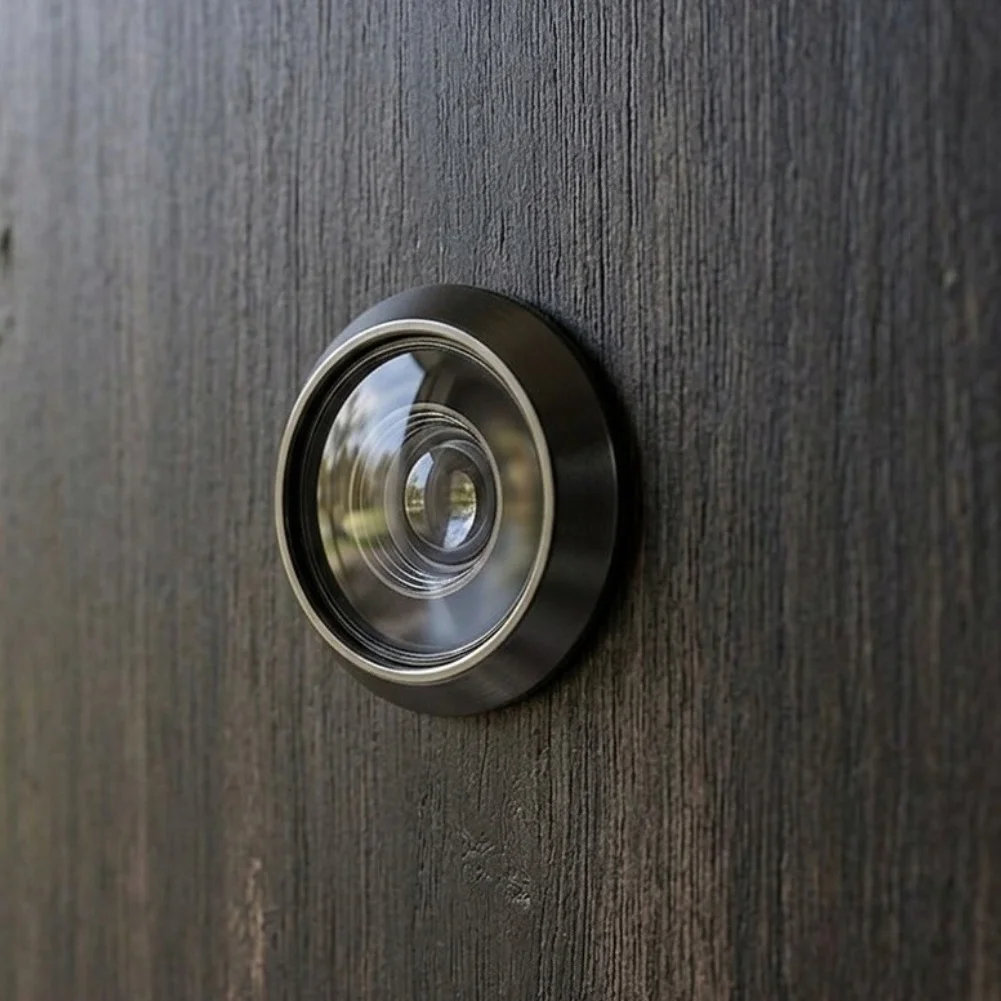 20 Pack Black Door Peephole With 200 Degree View And Privacy Cover Zinc Alloy Security Viewer For Home Entrance Hardware