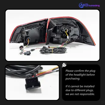 Světla do auta pro VW Touareg 2011-2018 LED automatická zadní světla, vylepšení Passat B8.5, stylový design, dynamické signální světlo, příslušenství 10 nejlepší prodej LED zadní světla pro VW Touareg - №5