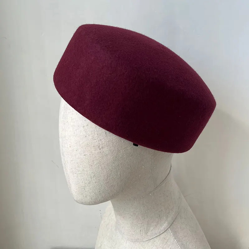 Neue Herbst Winter Doppel lauschen Hepburn Stil Eimer Hut weibliche Wolle Fedora Hut für Frauen elegante Qualität Becken Hut Designer Bonn – Detail 22