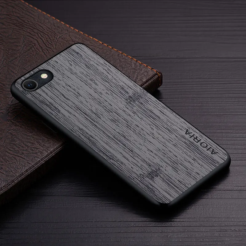 Case for iPhone SE 16e  bamboo wood pattern Leather new phone cover Luxury coque for iPhone SE 3 2 2022 2020 case capa