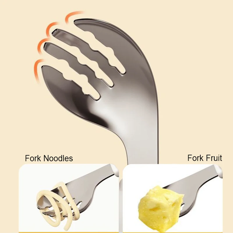 تدريب تناول الطعام للأطفال، ملعقة وشوكة من السيليكون الناعم، أدوات مائدة للأطفال الصغار، تعلم تناول الطعام، أدوات مائدة شوكة ناعمة للتدريب على أدوات مائدة الأطفال #3