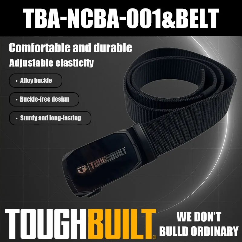 

TOUGHBUILT TBA-NCBA-001 Belt Comfortable and Durable Adjustable Alloy Buckle Durable and Long-Lasting Tool Accessories