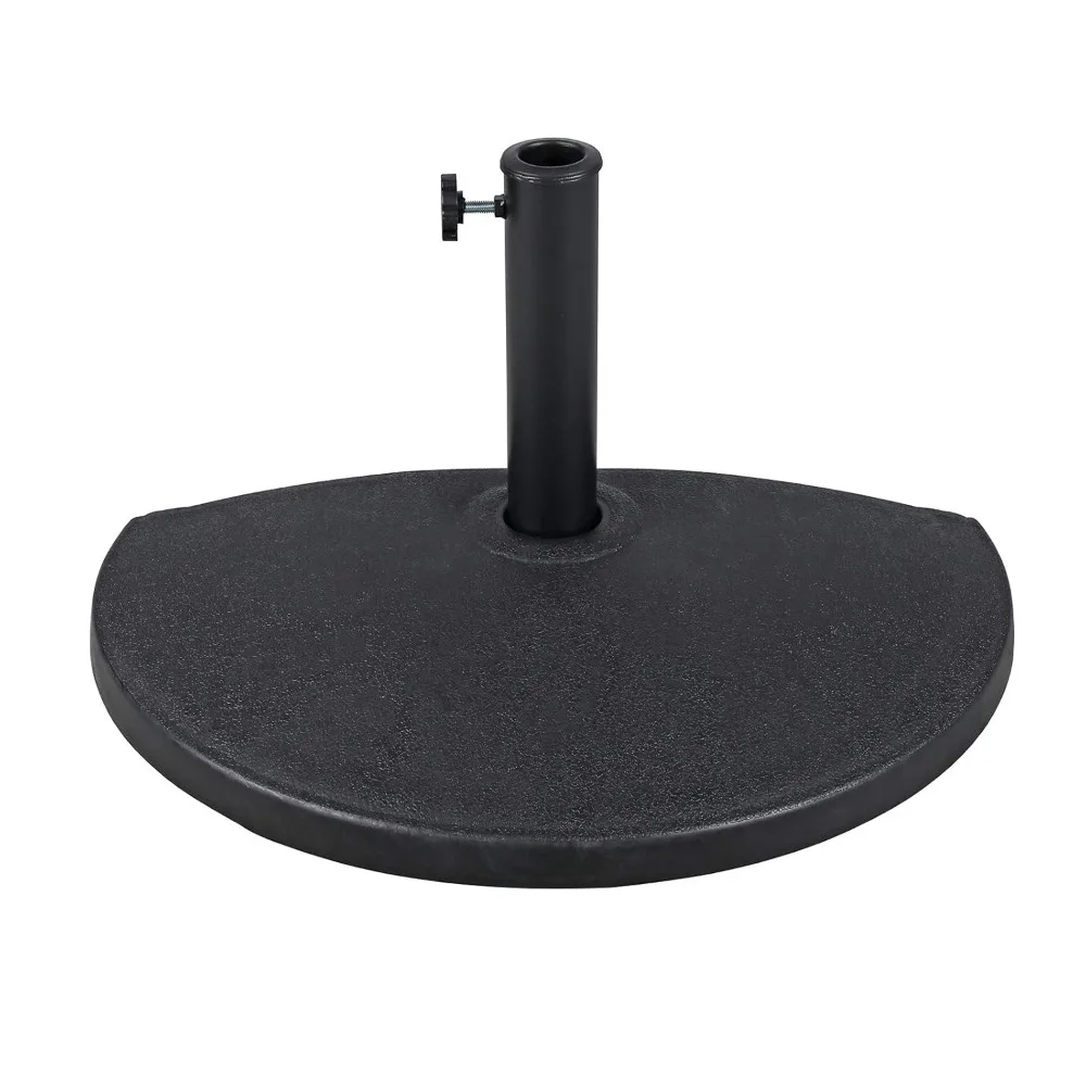 

Half Round Patio Umbrella Base, Heavy-Duty Free Standing Resin Umbrella Stand, 33lb, Customized