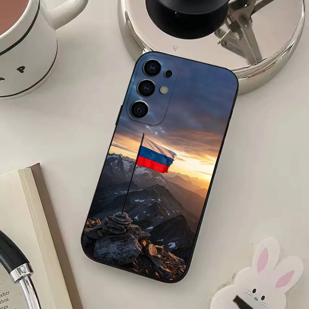 Чехол для телефона R-Russia с флагом F для Samsung S25, S24, S21, S22, S23, S30, Ultra, S20, Plus, Fe, Lite, Note, 10,9,5G, черный чехол