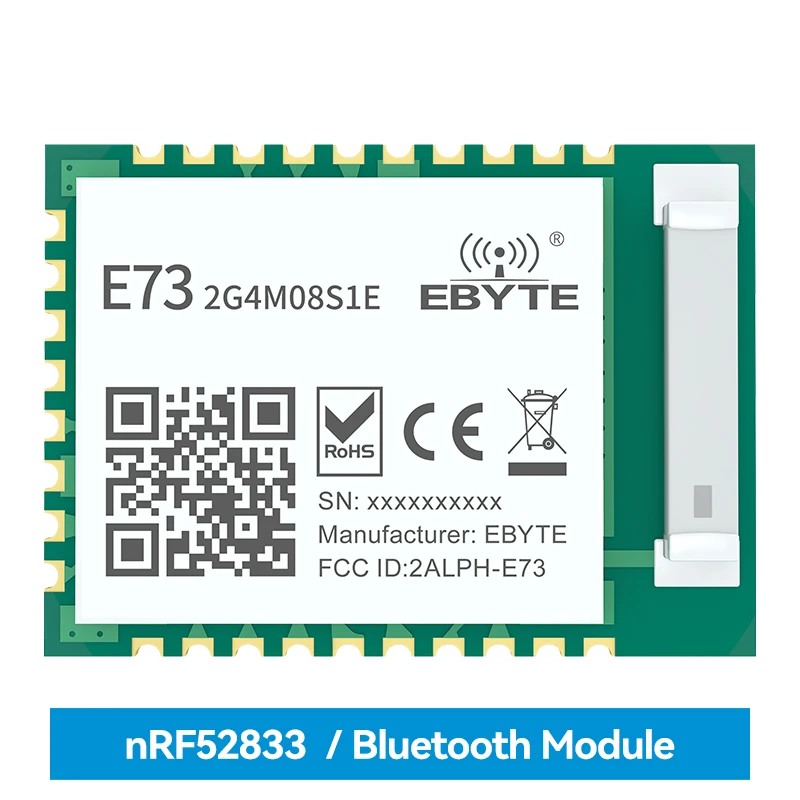 nRF52833 BLE5.1 Zigbee Low-power Multi-protocol Module SMD Wireless Transceiver Tr-ansmitter Receiver E73-2G4M08S1E Cerami