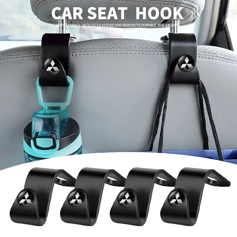 1/2PCS Multifunction Portable Car Seat Hook for Mitsubishi Ralliart Lancer EX Outlander ASX Competition Outlander Accessories