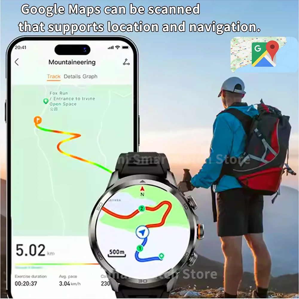 الأصلي H19 4G كامل Netcom 8GB + 128GB RAM Smartwatch أندرويد 9.0 1.95 بوصة Amoled شاشة جوجل APPS GPS WIFI الرجال ساعة ذكية #5