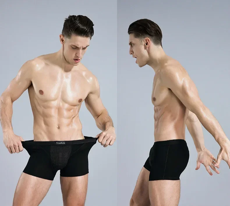 Culotte de Thérapie Magnétique pour Homme, Nouvelle Version Améliorée, 63 Aimants Renforcés, Boxer, Sous-Vêtements, 1 Pièce