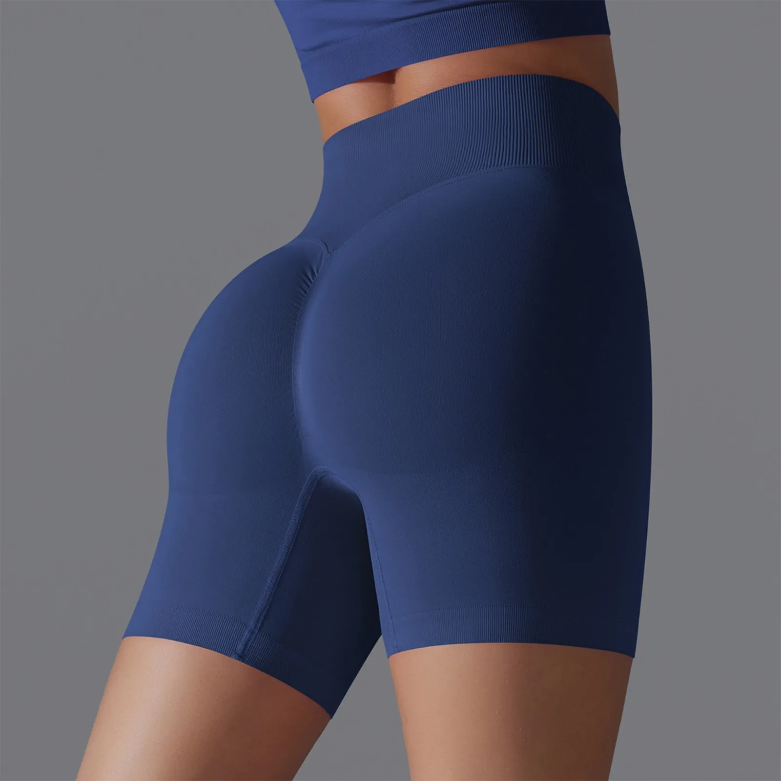 Seamless Sports Shorts Woman Scrunch Booty High Waist Elastic Gym Fitness Leggings Hip Lifting Peach Workout Biker Short Tight Y