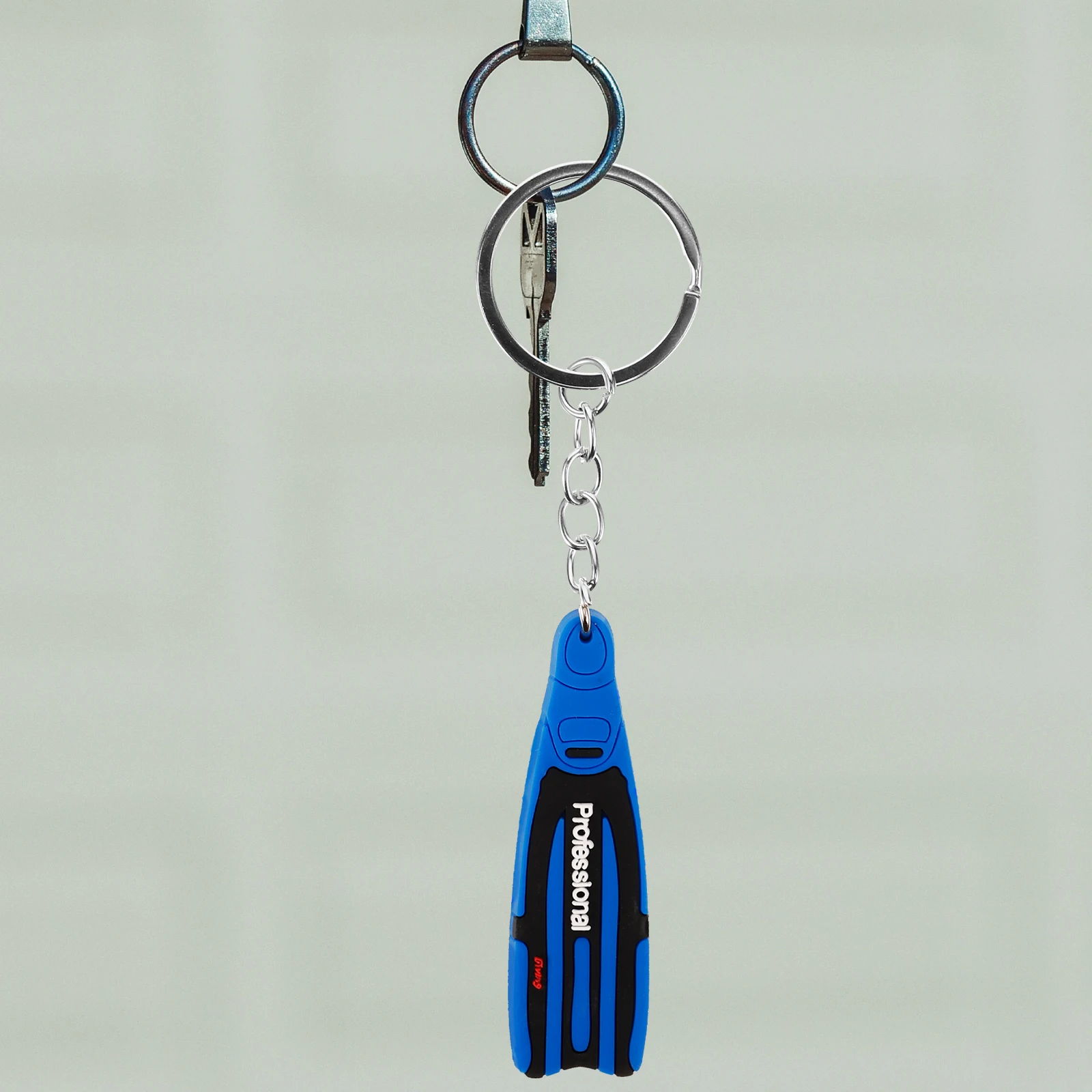 

Diving Fin Keychain Backpack Pendant Keyrings Hanging Accessories Bag Decor Funny