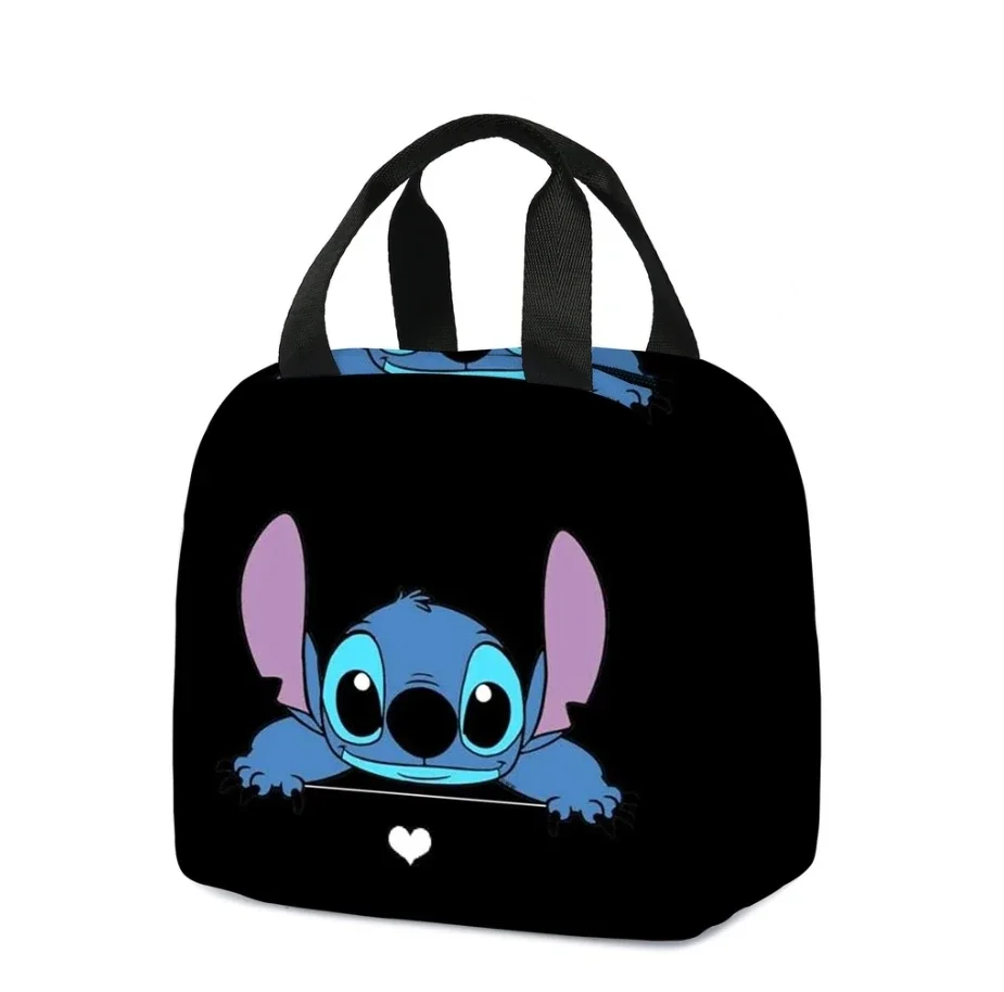 MINISO Stitch Children\'s Lunch Bag Primary School Lunch Box Bag Children\'s Best Gift Cartoon Mochila Best Gift for Children