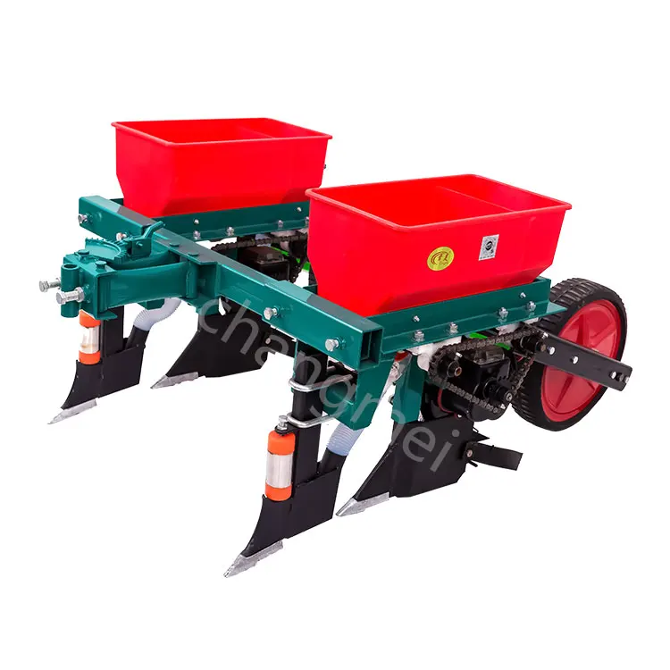 2 row mini corn seeds planting machinery seeder matched with hand tractor  for corn planting