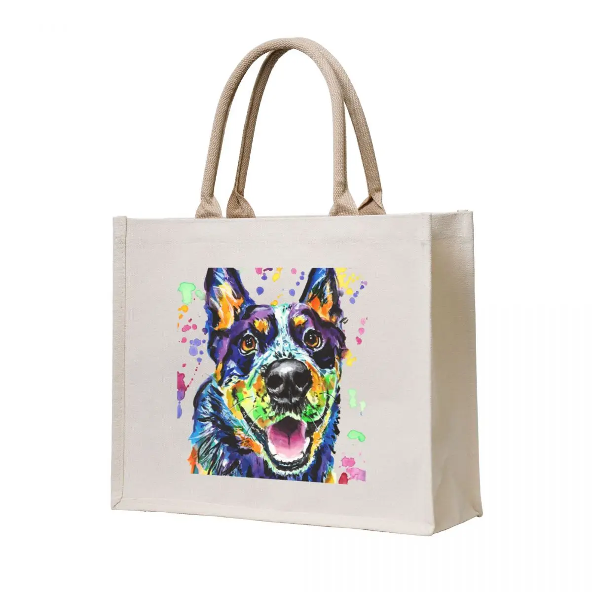 

Watercolour Blue Heeler Tote Bag shopper bags for women Large bags for women Beach bag eco pack