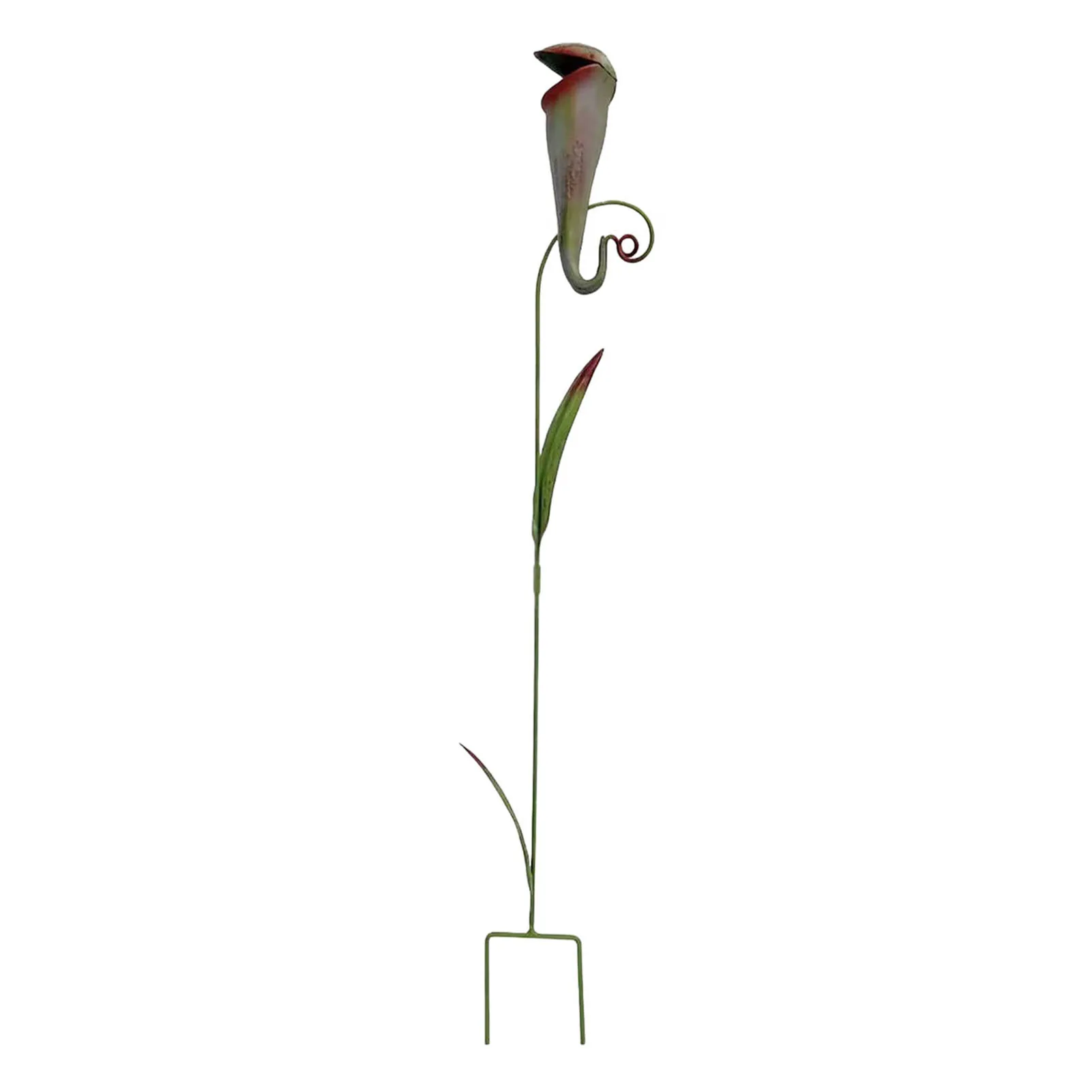 Garden Landscape Carnivorous Flower Stake Colorful Metal Plant Sculpture Weatherproof Yard Decor for Lawn Patio Courtyard