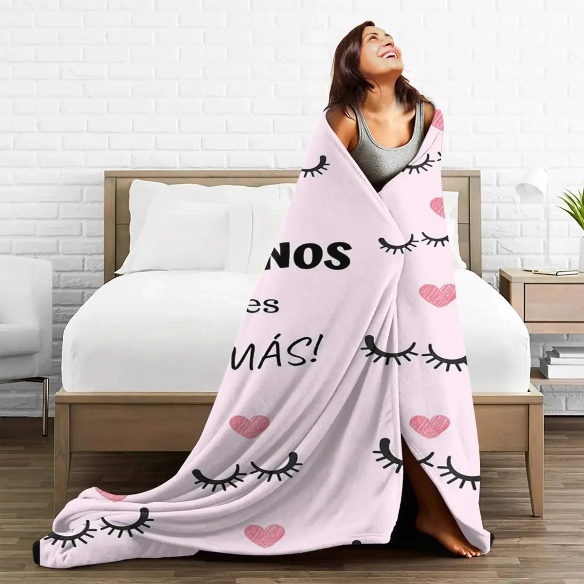 

Eyelash Baby Blankets Velvet Print Cartoon Beauty Glam Closed Eyes Throw Ultra-Soft Blanket for Bedding Travel Plush Thin Quilt