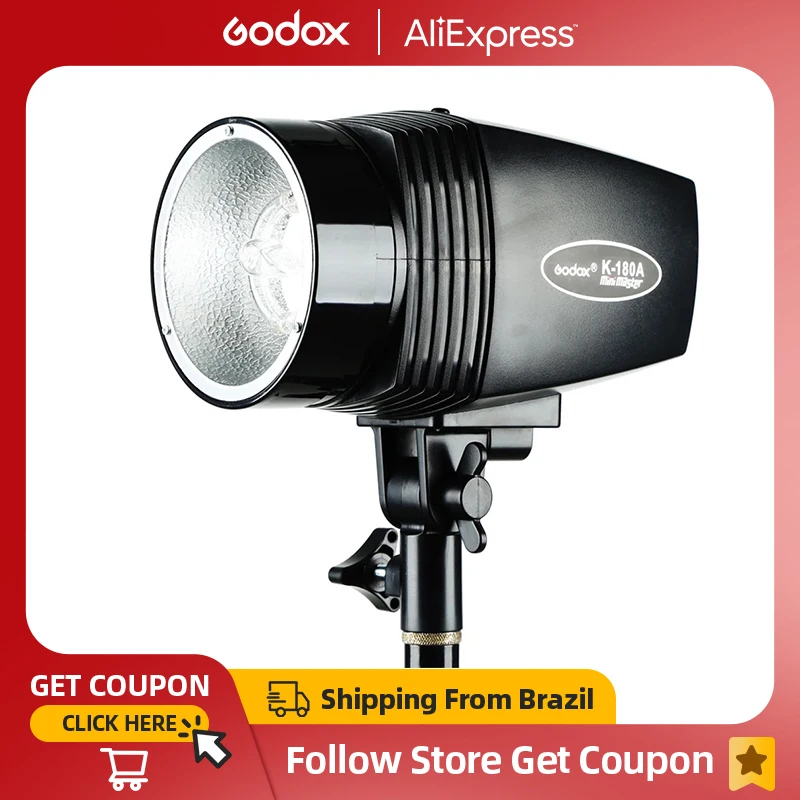 مراجعات ونصائح حول مصباح الإضاءة المحمول GODOX K-180A من Do Brasil