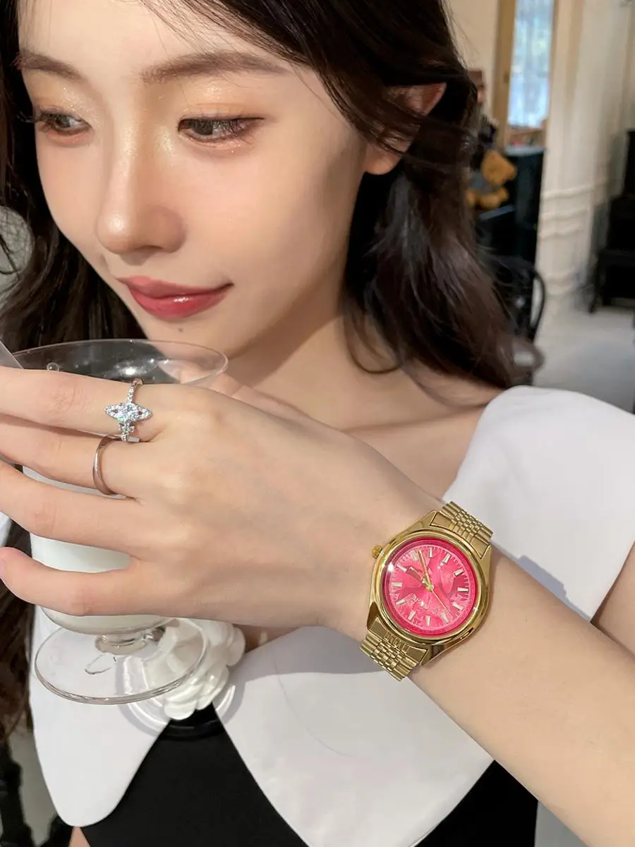 Large Dial Watch Female Niche Art High Value Western Light Luxury Lady, Mechanical Watch 2025 New Women's Style