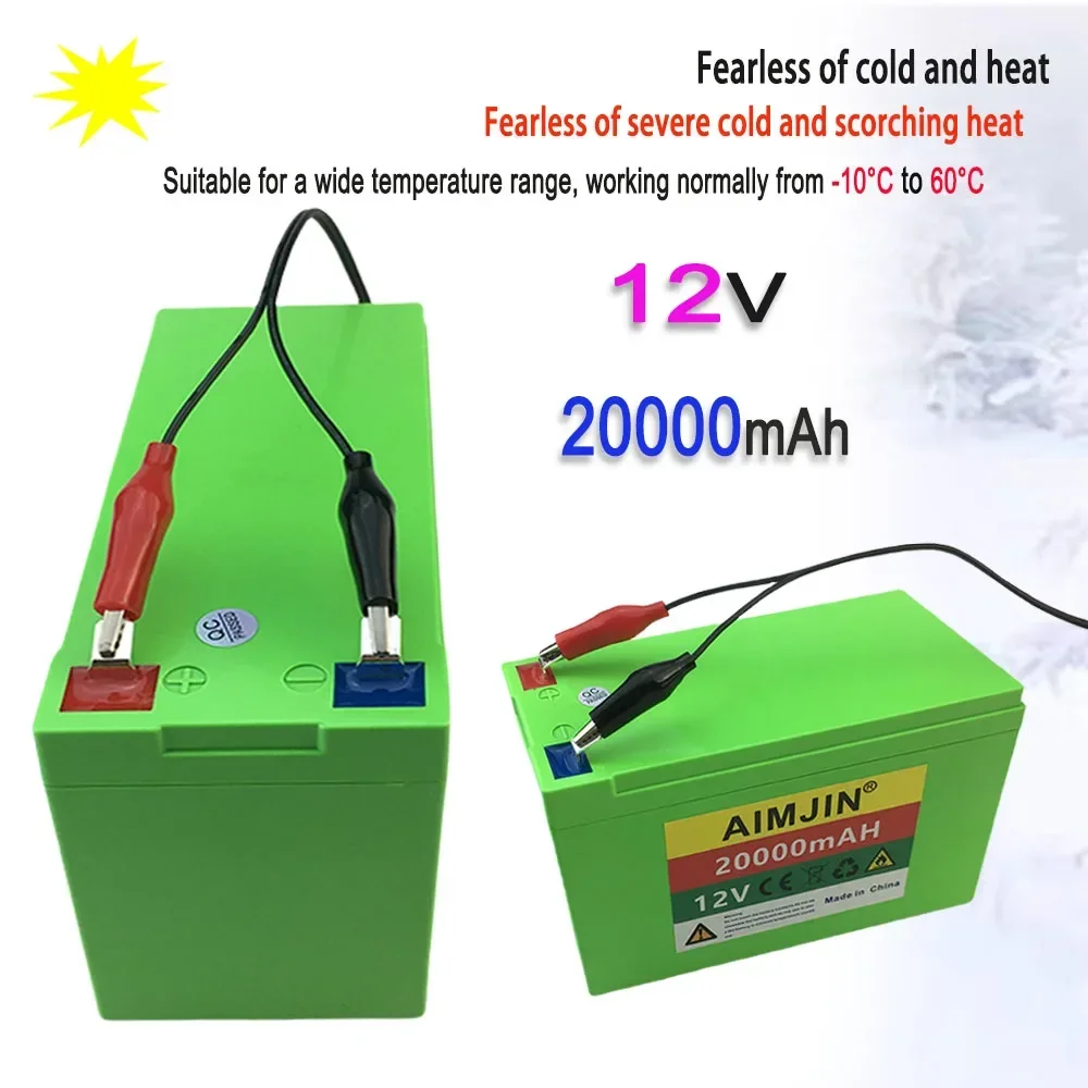 

12V 20000mAh Rechargeable Li-ion battery, Agricultural Spray, Stereo, Outdoor Solar Light, Universal For Baby Carriage 20Ah