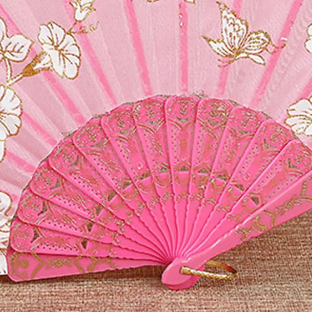 Decorative Cloth Chinese Style Collapsible Fan Art Craft Gift Office Supplies