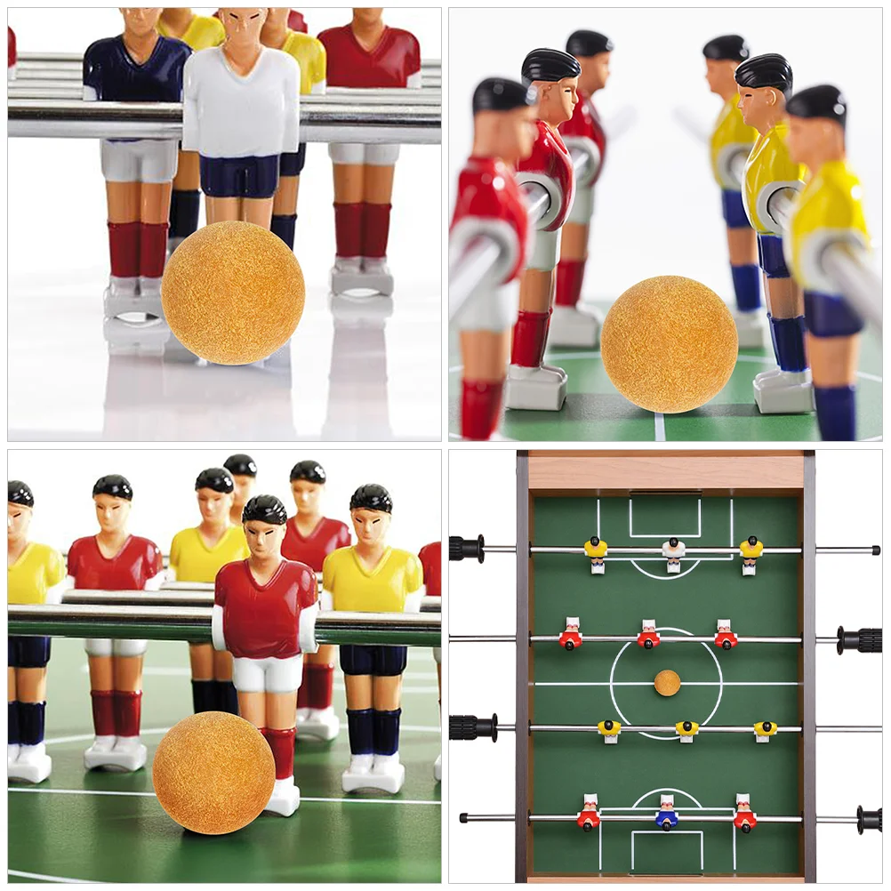 6 Pcs Table Soccer Desk Game Balls Replaceable Foosball Plastic Footballs for Adult