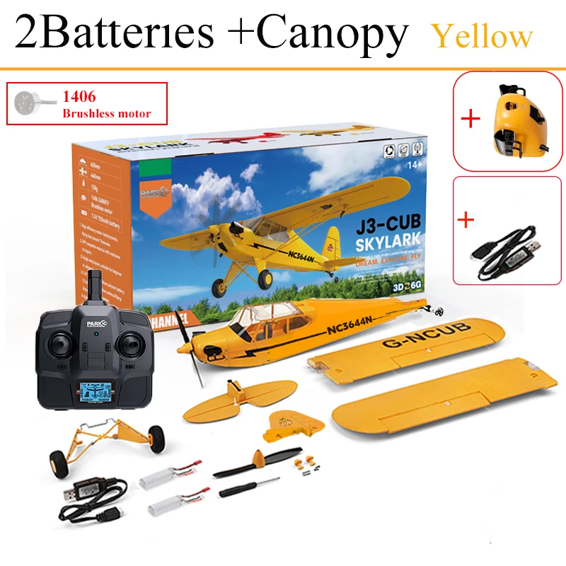 ホット販売 RC 飛行機 RTF 2.4 グラムブラシレスモーター 3D/6 グラム