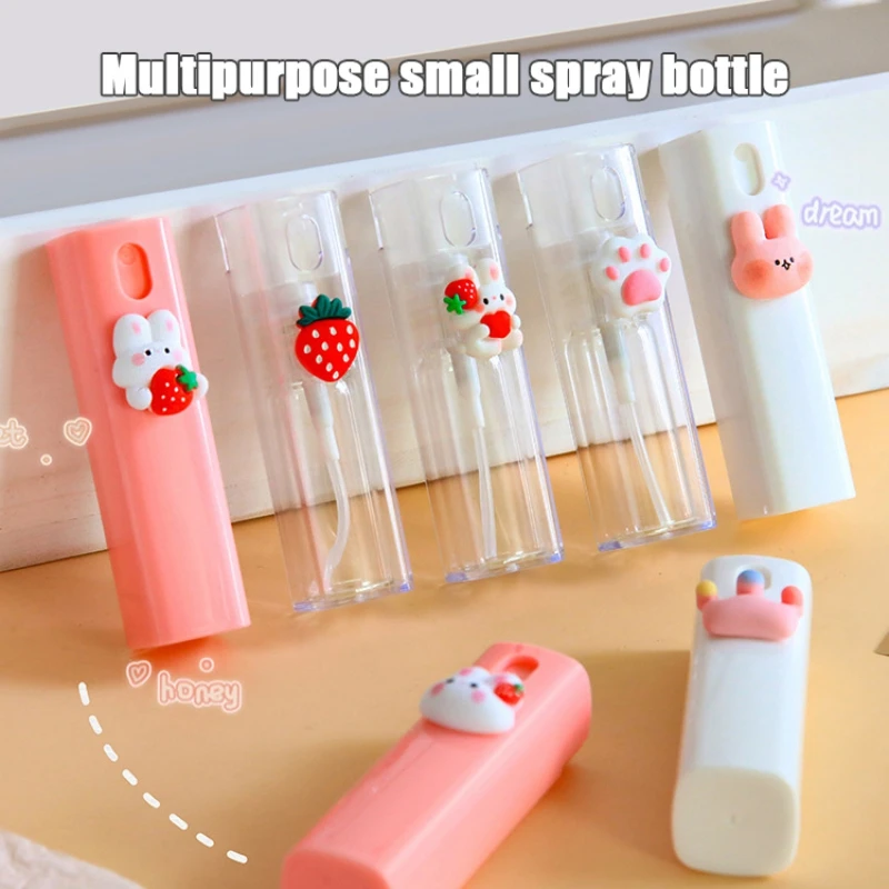 Fine Mist Spray Bottle Cute Design Plastic Empty Refillable Dispenser Travel Size Container Water Makeup Mist Sprayer Leak Proof