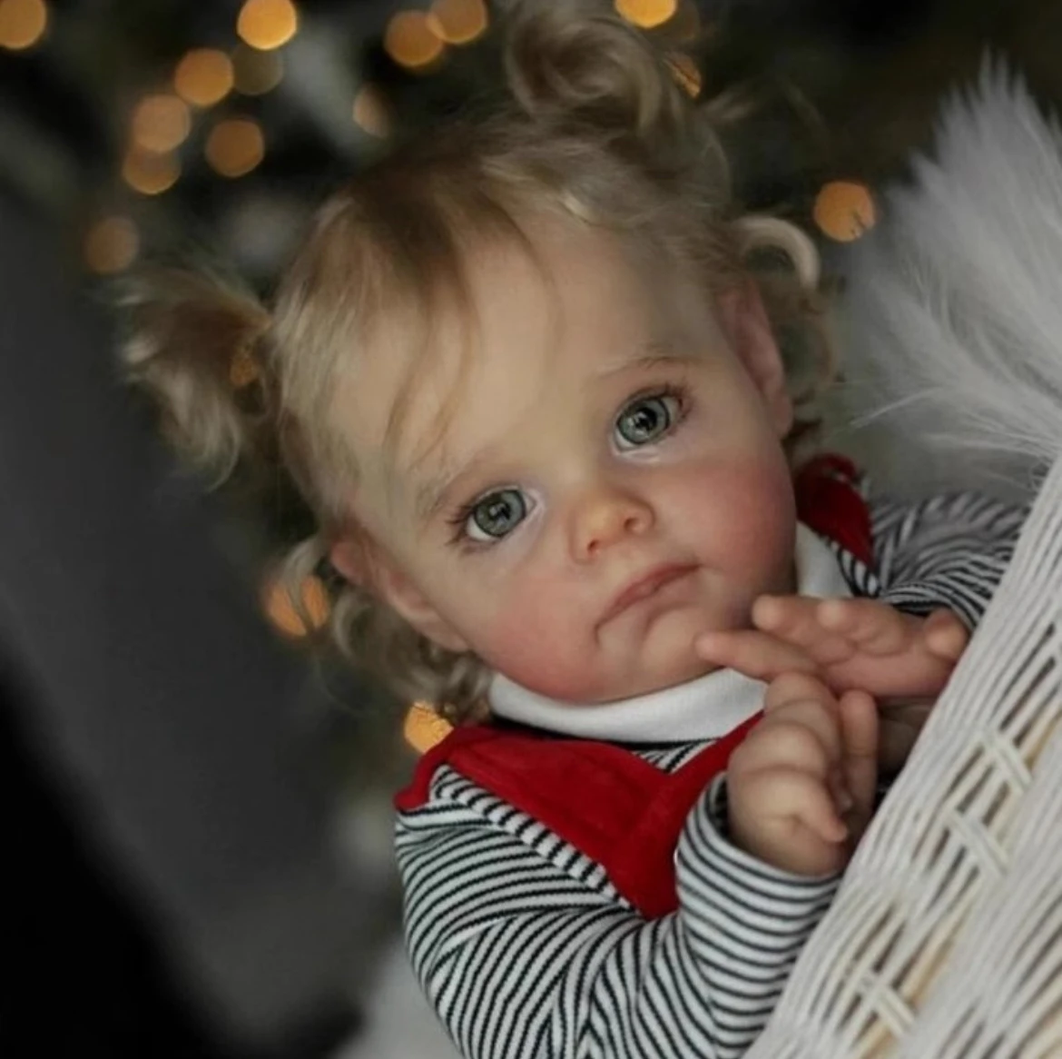 JIFEIMAN Neues 24-Zoll-Reborn-Puppenbausatz Maggie Unvollendete Unbemalte leere DIY-Teile mit Stoffkörper