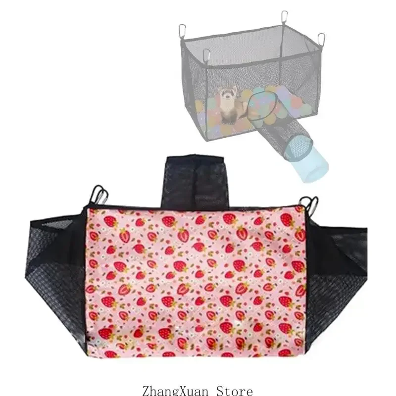 Supportive Small Animal Nest Box Constructed From strong Textile Having Detachable Fasteners For low
