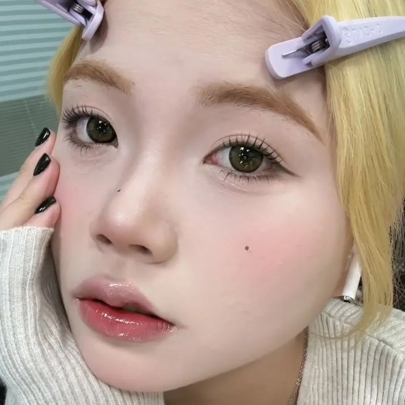 Koreaanse Idool U-vormige Wimpers Natuurlijke Piekerige Strip Wimpers Zachte Clusters Manga Valse Wimpers Extensions Comic Wimpers Make-Up