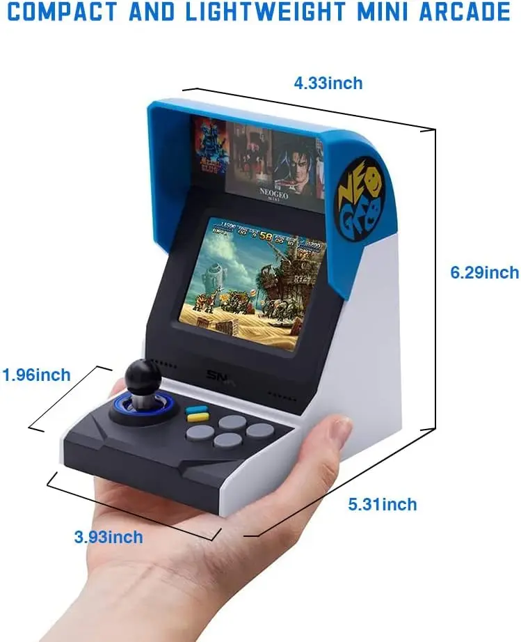 Mini Arcade Console with 40 Classic Games and Black Controller, Retro Gaming Fun