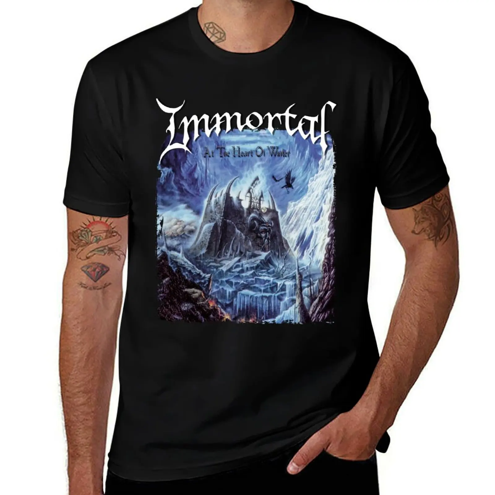

Immortal - At the Heart of Winter T-Shirt graphic t shirts for man funny t shirts cotton T-Shirt